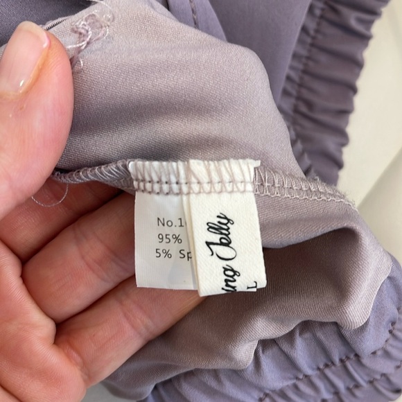 Purple Athletic Shorts with Lining and 1 Pocket - Picture 3 of 5